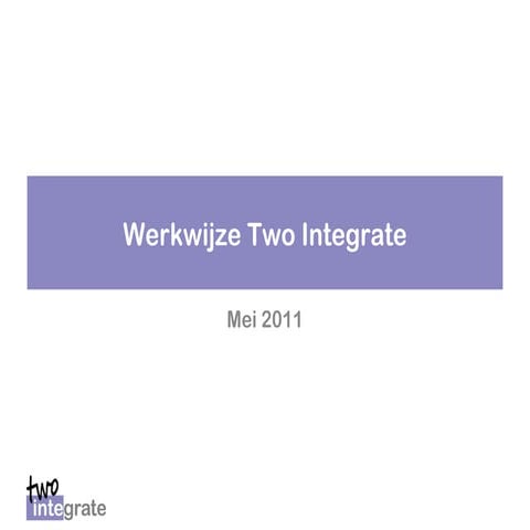 Two Integrate Netwerk