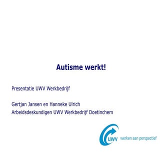 Presentatie uwv symposium autisme w...