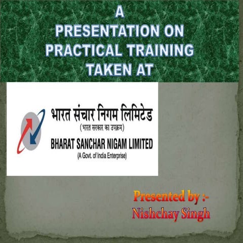 industrial training at bsnl