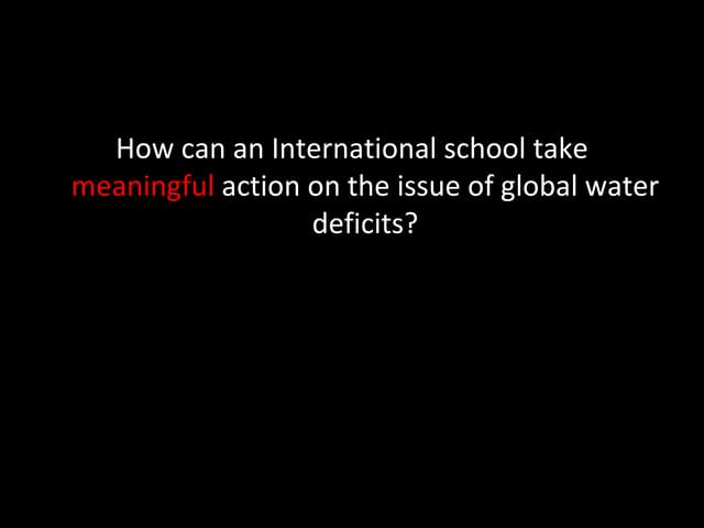 Water Deficits Presentation