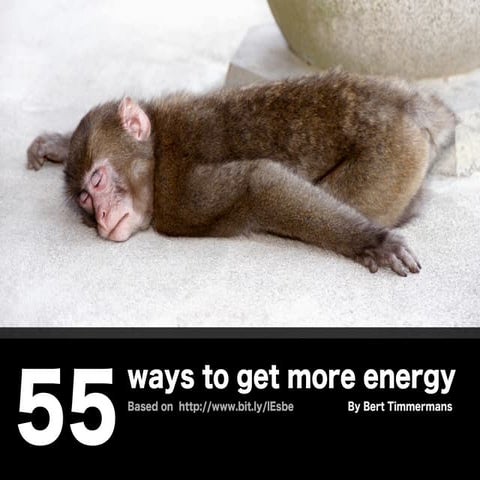 55 ways to get more energy