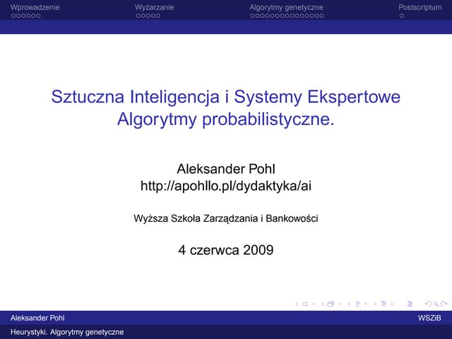 Metody probabilistyczne