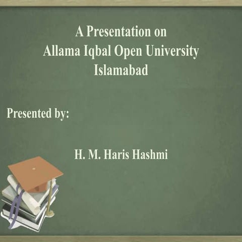 Allama Iqbal Open University (AIOU) Institute | PPTX