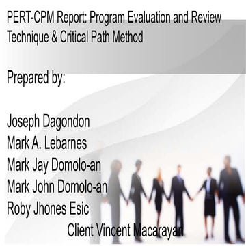 Difference between PERT and CPM | PDF