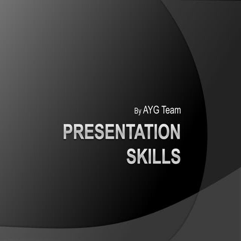 Presentation Skills