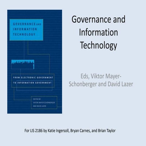 Governance and Information Technology