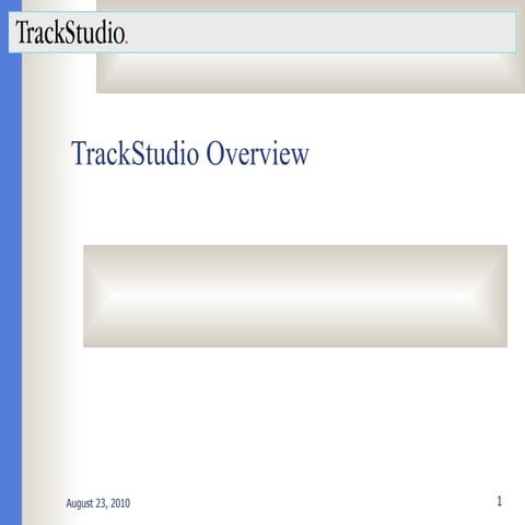 TrackStudio Overview