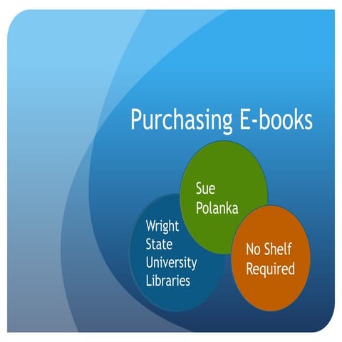 Sue Polanka: Purchasing E-Books for Your Library
