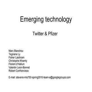 Twitter Strategy: Pfizer (Pharmaceu...