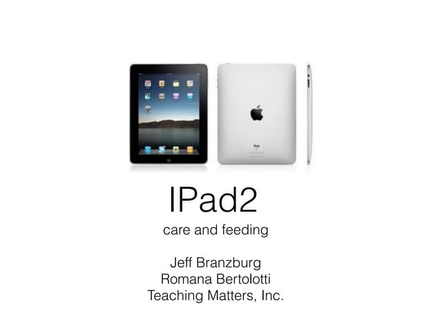 TMI iPad Presentation for ITHS