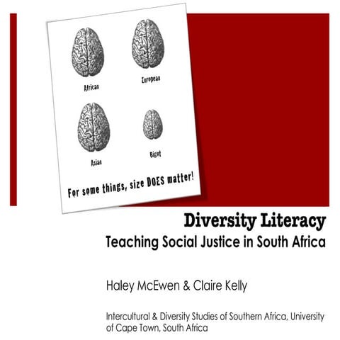 Diversity Literacy: Teaching for Social Justice in South Africa