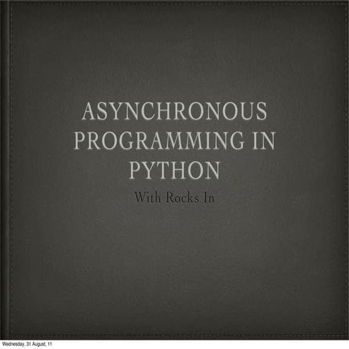 Asynchronous programming in Python | PDF | Web Development | Internet
