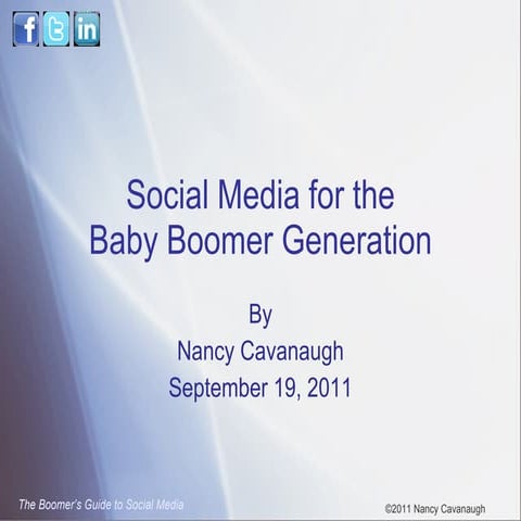 Baby Boomers and Social Media Success
