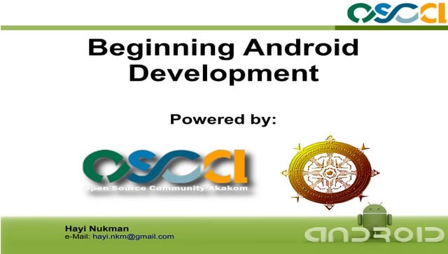 Begining Android Development