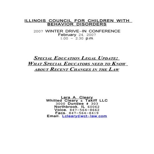 Special Education Law, What parents need to know