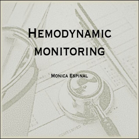 Hemodynamics and Shock 