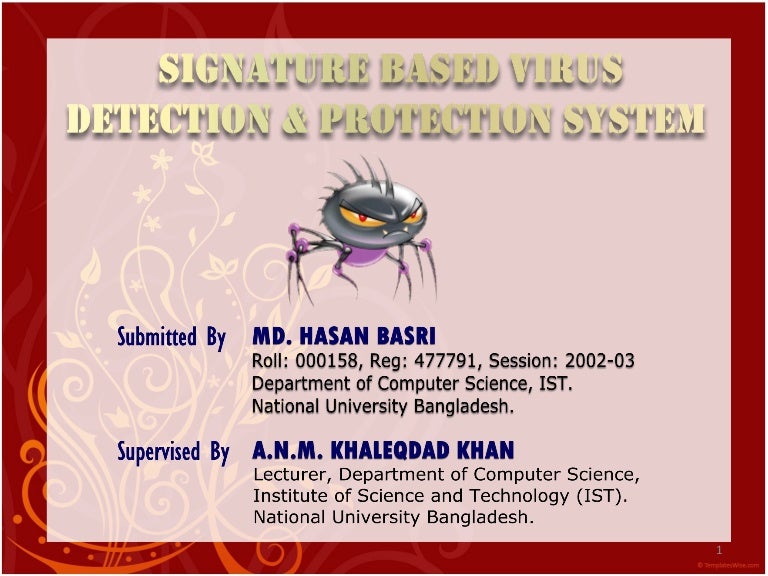 Signature based virus detection and protection system