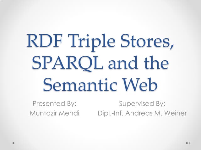 RDF Seminar Presentation