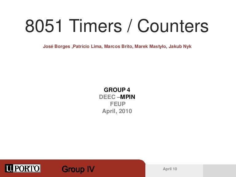 Timers counters. Timers counters