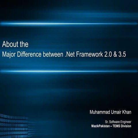 Difference .Net Frameworks | PPSX