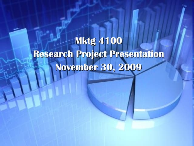 Market Research Presentation