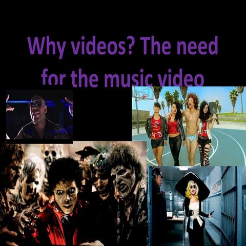 Presentation on music video's and their importance