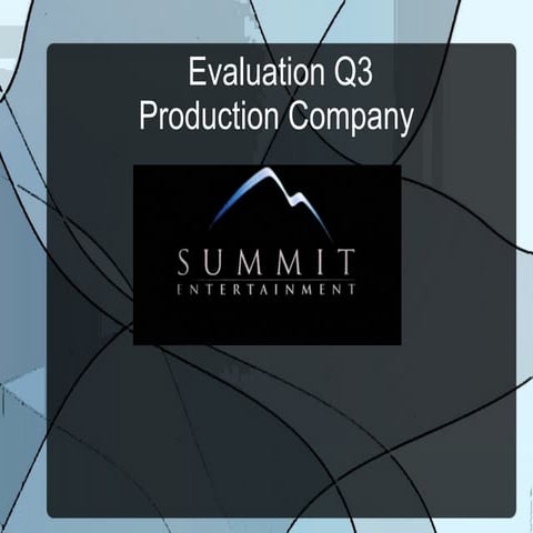 Presentation on Production Company 