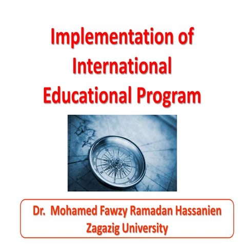 Implementation of International Educational Program