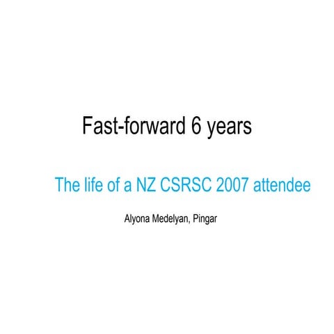 The Lives of Kiwi CS PostGrads