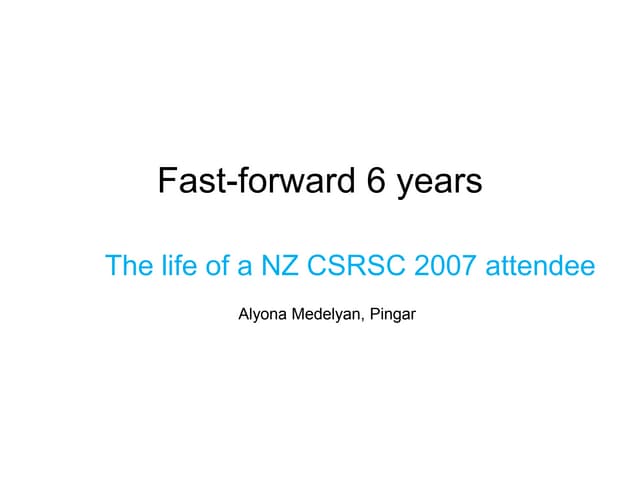 The Lives of Kiwi CS PostGrads