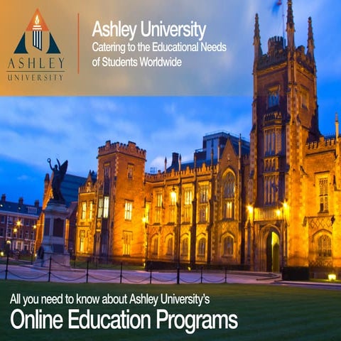 Ashley University's Online Educational Programs