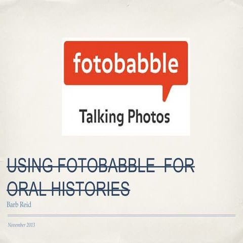 Using fotobabble in the classroom