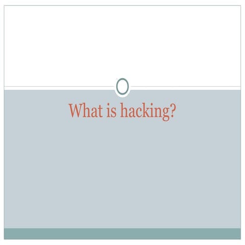 Basic Introduction to hacking