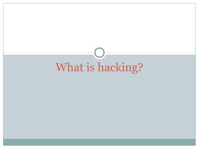 Basic Introduction to hacking