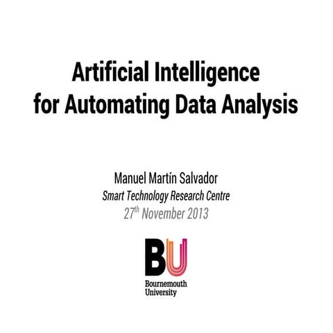 Artificial Intelligence for Automating Data Analysis | PPT