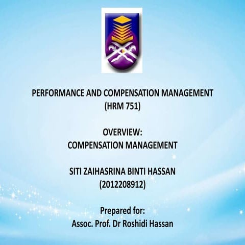 Overview of Compensation Management