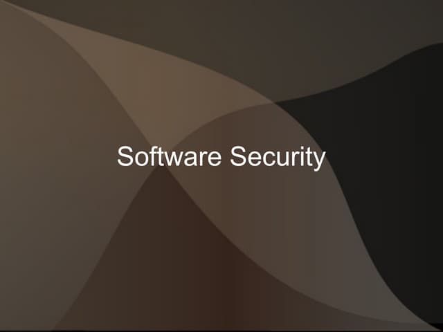 Web security 2010