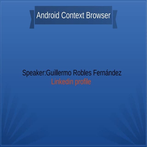 Android Context Browser- DroidDevCPH