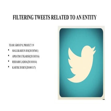 IRE2014 Filtering Tweets Related to an entity