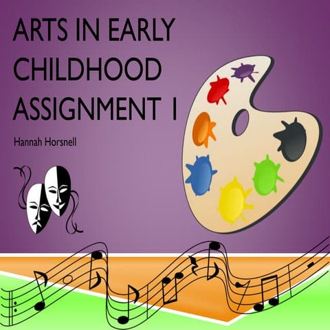 Arts in Early Childhood assignment 1
