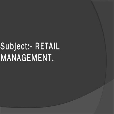 Big Baazar Retail Marketing