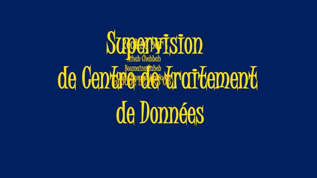 supervision data center