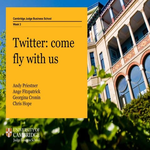 Social Media Driving Licence 3 - Twitter: come fly with us
