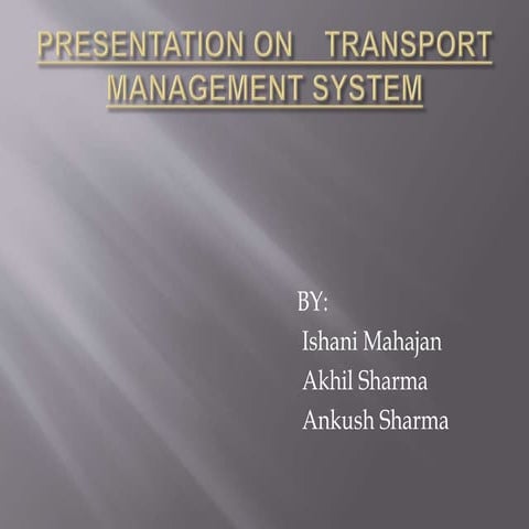 Presentation transportation