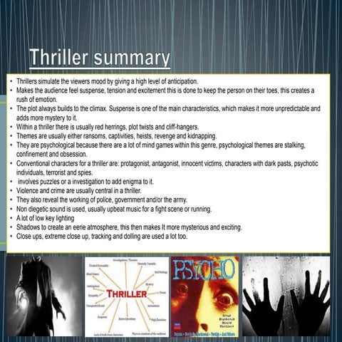 Background on thriller
