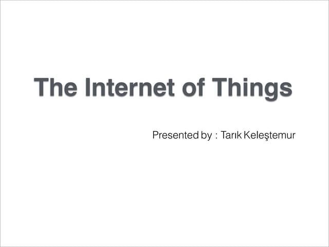 The Internet of Things