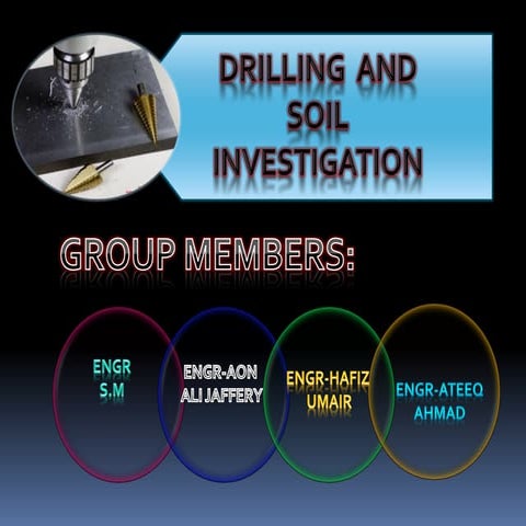 Soil Investigation And Drilling ( Types,Drill Bits ) | PDF