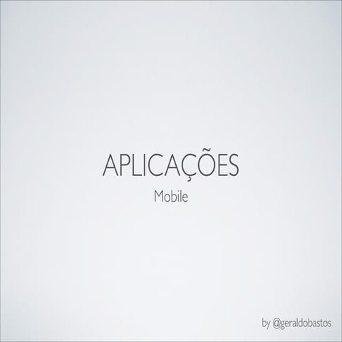 Aplicações Mobile