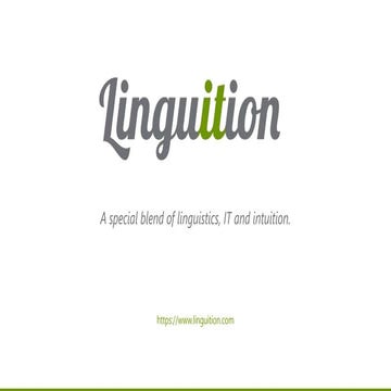 Linguition - Translation workflow management 
