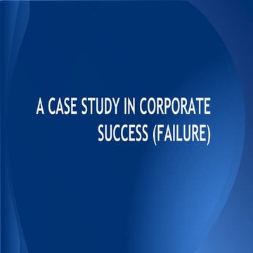 Microsoft: A case study in corporate success (failure)